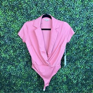 Ribbed Mauve pink body suit nwt